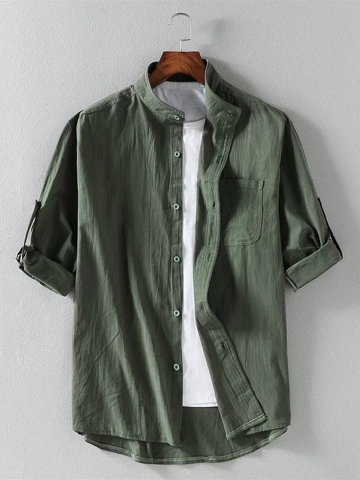 Men's Casual Solid Color Shirt