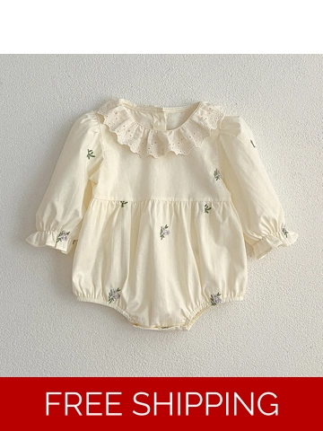 Floral Adorable Baby Doll Onesie