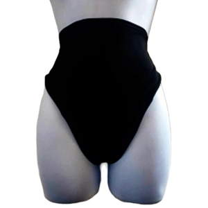 Black or White High-Waist Bottoms with Thong Back
