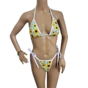 Sunflower 2-Piece Top with Bikini Thong Bottom