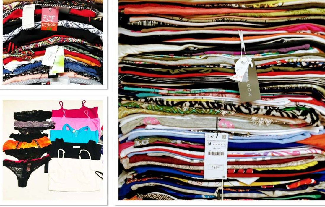 Nos vêtements sont soigneusement pliés et vérifiés à la main