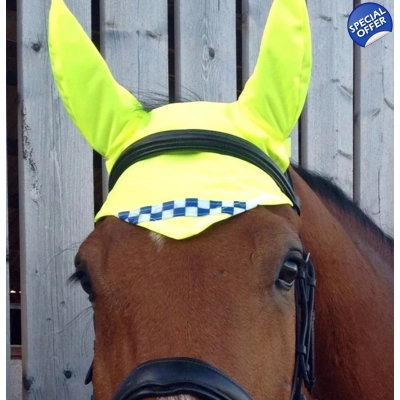 Polite Mesh Hi Viz Ears - Horse