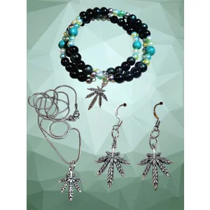 Reefer Me Earrings, Necklace and Bracelet