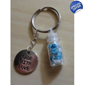 Crystal Chip Bottle Keychains