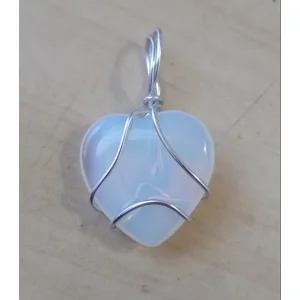 Opalite Heart Pendant