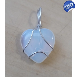 Opalite Heart Pendant