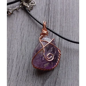 Amethyst wrapped in gold