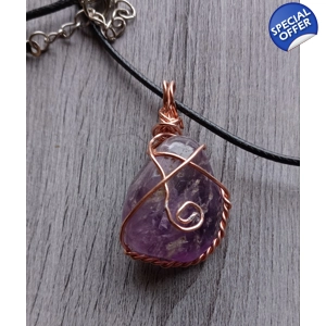 Amethyst wrapped in gold