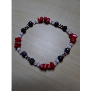 Red Coral, Quartz and Jasper