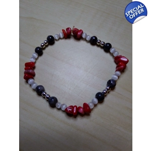 Red Coral, Quartz and Jasper