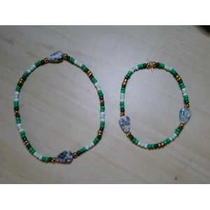 Green matching bracelets