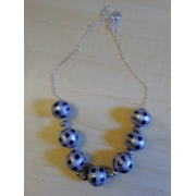 Buffalo Plaid Wood Beads Set