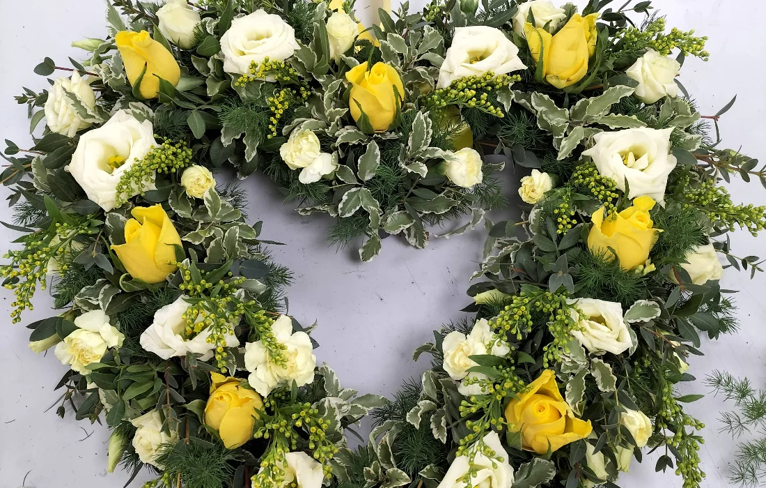 Loose Open Heart Wreath