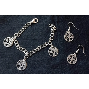 Tree of Life bracelet and earring set