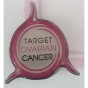Target Ovarian Cancer Pin Badge