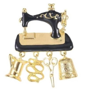 Sewing Machine Brooch