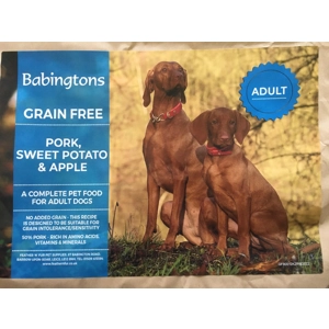 15kg Pork & Sweet Potato with Apple working dog