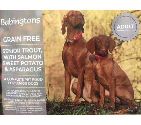 Senior dog, Trout/salmon, Sweet Potato & Asparagus 12kg