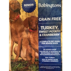 Senior Dog, Turkey, Sweet Potato & Cranberry 12kg