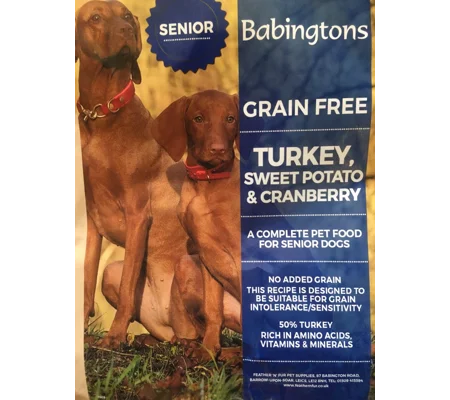 Senior Dog, Turkey, Sweet Potato & Cranberry 12kg
