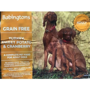 15kg Turkey & Sweet Potato with Cranberry  working dog