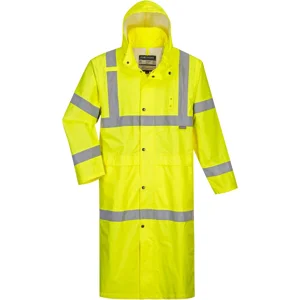 Rain Coat Hi-Vis Yellow 122cm - H445
