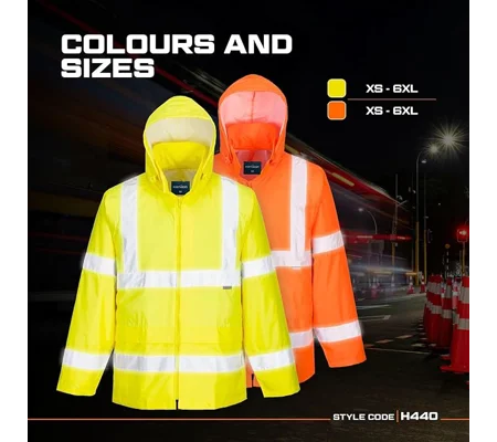 H440 - Hi-Vis Rain Jacket