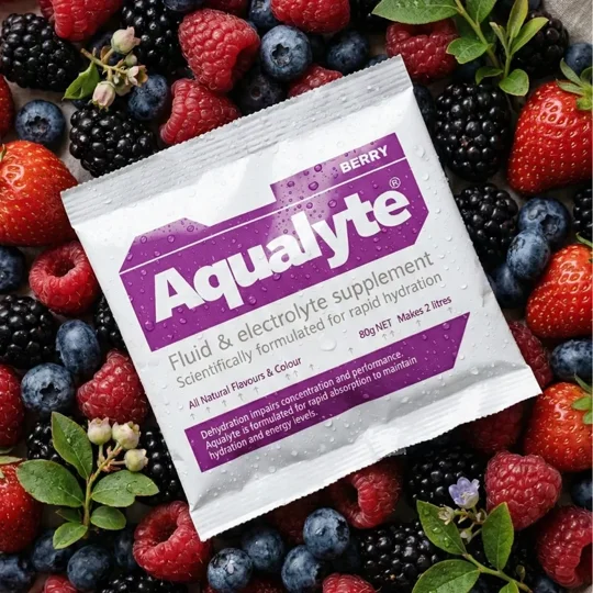 Aqualyte Electrolyte Powder - Berry Flavour 80g x 20