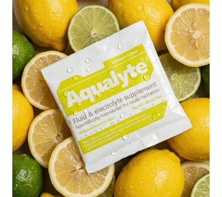 Aqualyte Electrolyte Powder - Lemon Lime Flavour 80g x 20