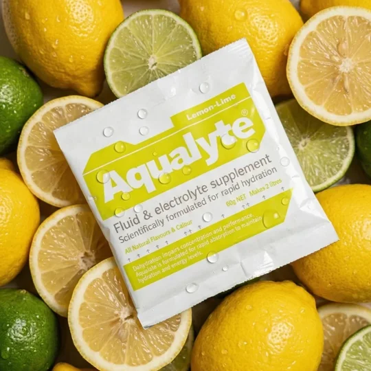 Aqualyte Electrolyte Powder - Lemon Lime Flavour 80g x 20