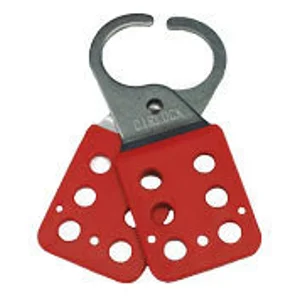 Lockout Hasp 30mm 304 Stainless Steel 6 Hole Red Coating - SLH-30