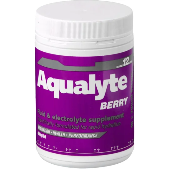 Aqualyte Electrolyte Powder - Berry Flavour 5x 480g Tubs