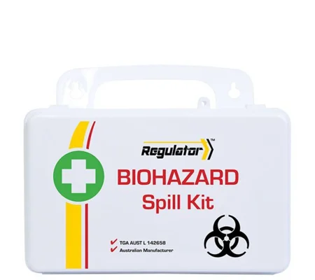 REGULATOR Biohazard Plastic Spill Kit 13 x 21 x 7.5cm