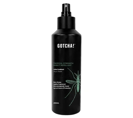 Insect Repellent Gotcha Tropical Strength 8HR (Picaridin) 250ml Pump