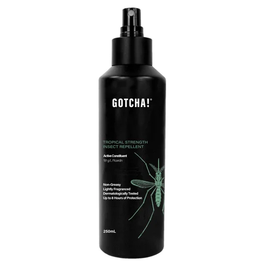 Insect Repellent Gotcha Tropical Strength 8HR (Picaridin) 250ml Pump