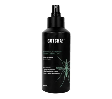 Insect Repellent Gotcha Tropical Strength 8HR (Picaridin) 60ml Pump