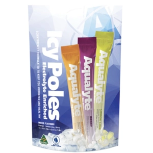 Aqualyte Electrolyte Icy Pole - Mixed Flavours, 90ml, Bag 10
