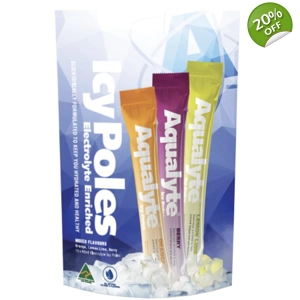 Aqualyte Electrolyte Icy Pole - Mixed Flavours, 90ml, Bag 10