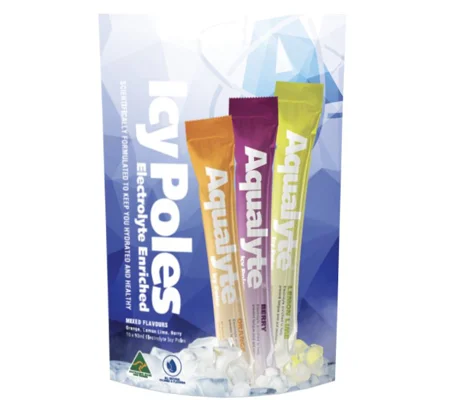 Aqualyte Electrolyte Icy Pole - Mixed Flavours, 90ml, Bag 10