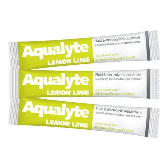 Aqualyte Electrolyte Powder - Lemon Lime Flavour 25g x 50 Sachets