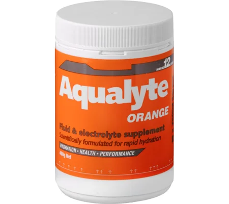 Aqualyte Electrolyte Powder - Orange Flavour 480g Tub