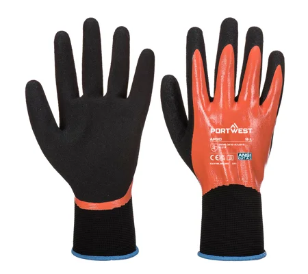 Dermi Pro Glove Wet Work Orange/Black - AP30 (12 pair)