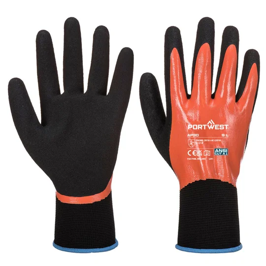 Dermi Pro Glove Wet Work Orange/Black - AP30 (12 pair)