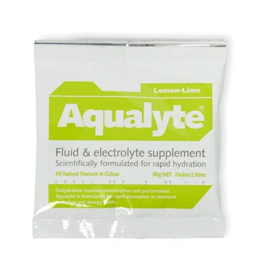 Aqualyte Electrolyte Powder - Lemon Lime Flavour 80g x 20