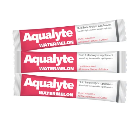 Aqualyte Electrolyte Powder - Watermelon Flavour 25g x 50 Sachets