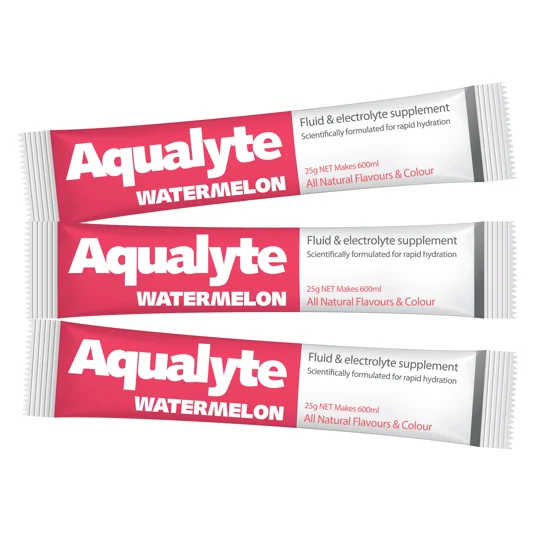 Aqualyte Electrolyte Powder - Watermelon Flavour 25g x 50 Sachets