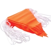 Orange Bunting Flag Line