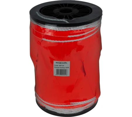 Orange Bunting Flag Line on Reel 100m