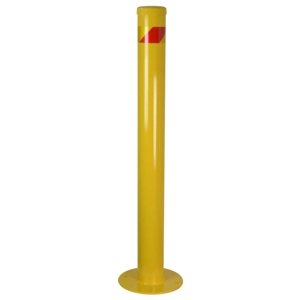 Surface Mount Steel Bollard - Yellow