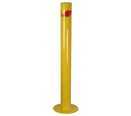 Surface Mount Steel Bollard - Yellow